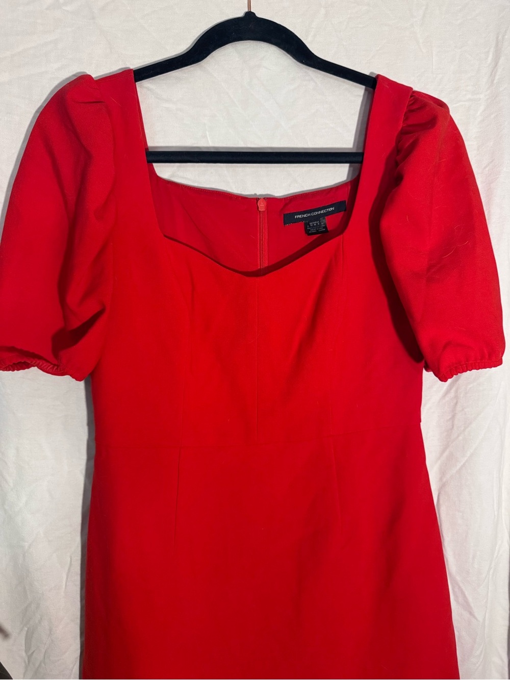 French Connection Berina Whisper Minidress Red Size 8 - Picture 3 of 8